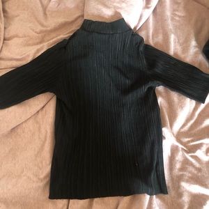 Zara black mock neck shirt